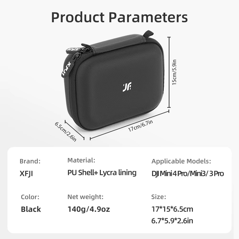 For Nano Action Camera Storage Organizer Portable Handheld Protective Bag Travel Carrying Case