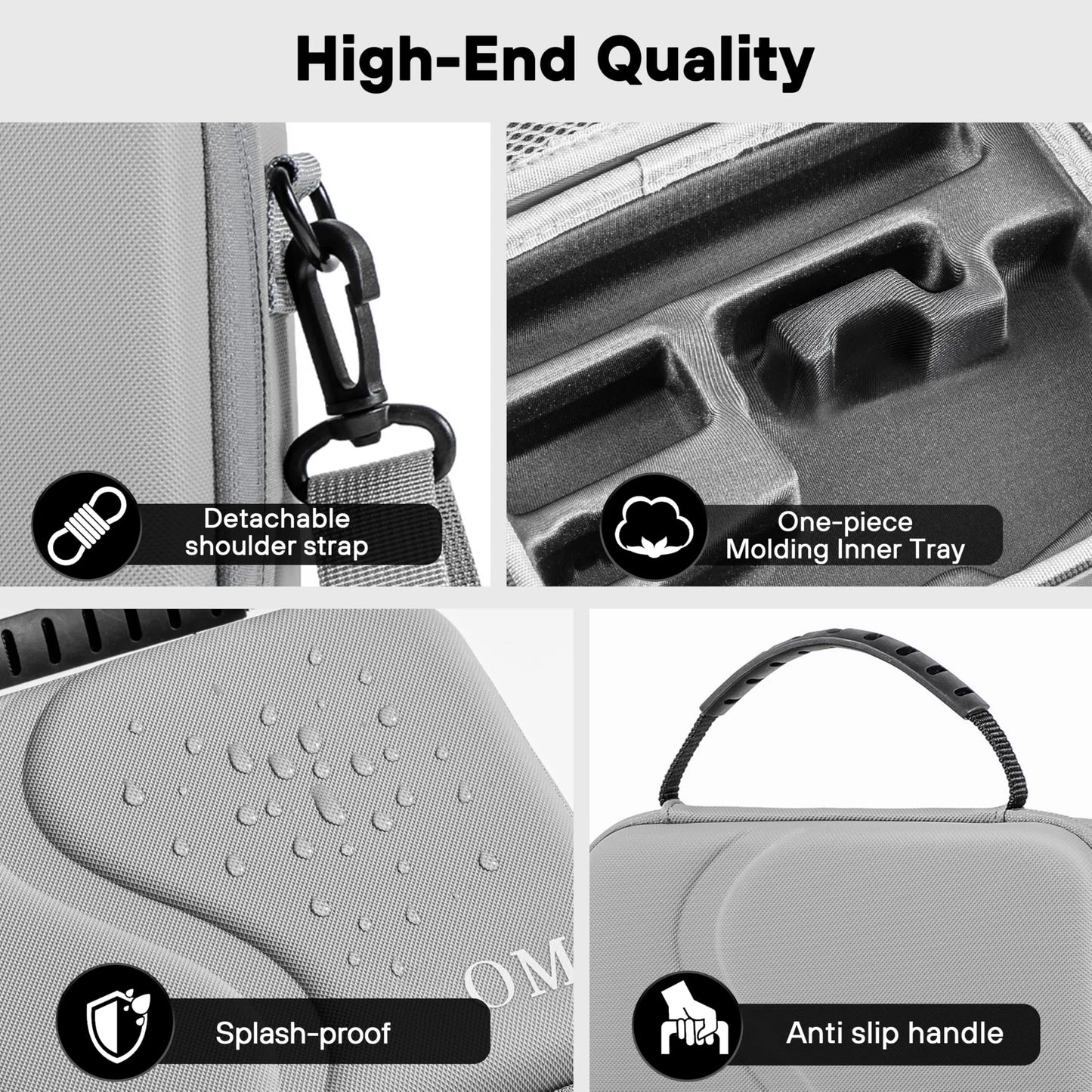Osmo Mobile 7P Case,Portable PU Shoulder Bag for OM 7 Pro/7 Gimbal Stabilizer Travel Case for Osmo Mobile 7P Accessories