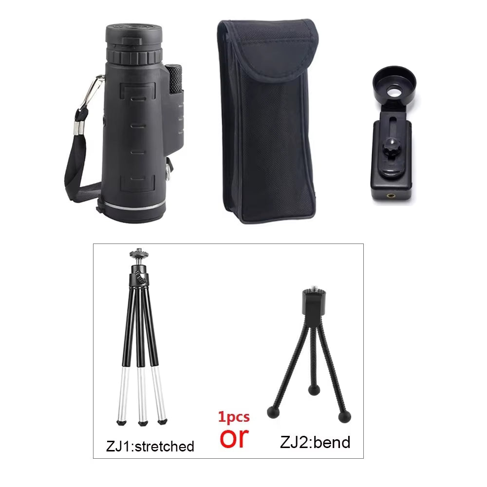 40X60 Zoom Telescope Phone Camera Lens Telefon Monocular Mobile Lenses for Iphone Samsung Redmi 7 Huawei Cellphone