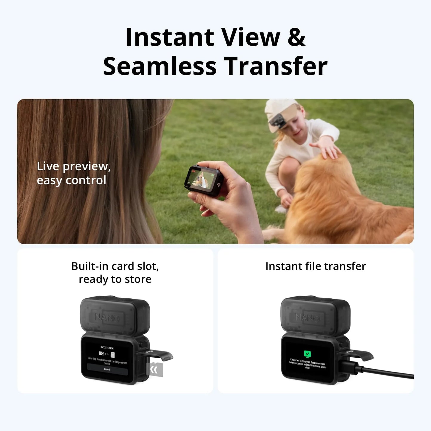 Osmo Nano Vlogging Camera Standard Combo (128GB)