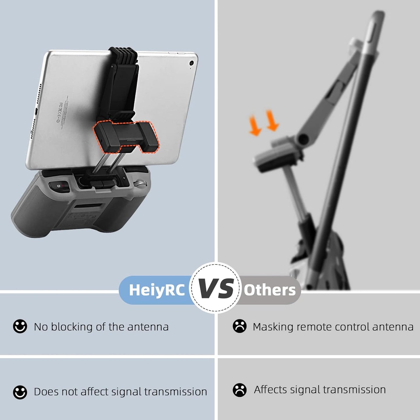 Tablet Holder Mount for DJI Neo, Mini 4K, Mini 4 Pro, Mini 3/3 Pro, Mini 2 SE, A