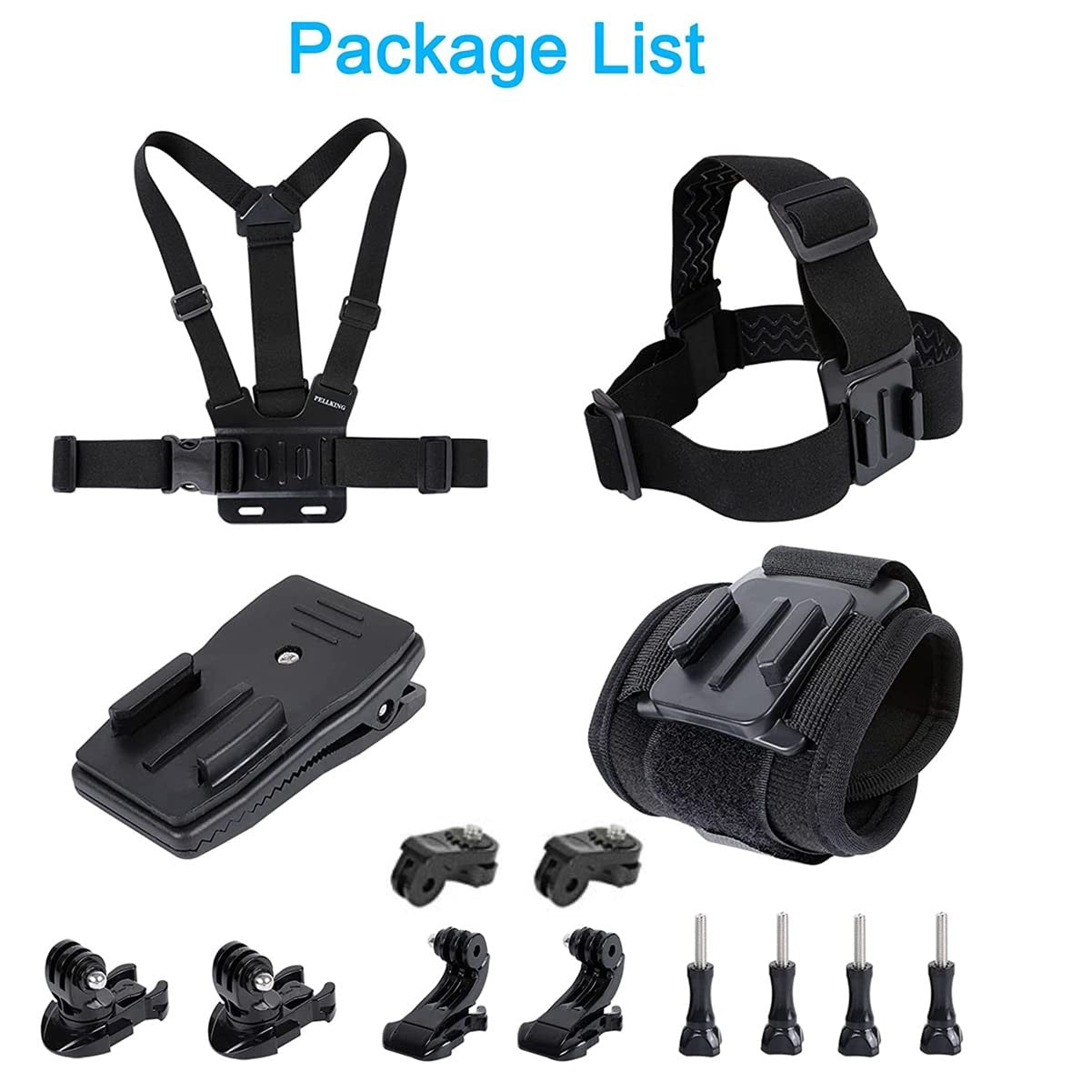 Accessories Kit for Insta360 One X5/X4/X3/X2/X, One R, X and Gopro Her