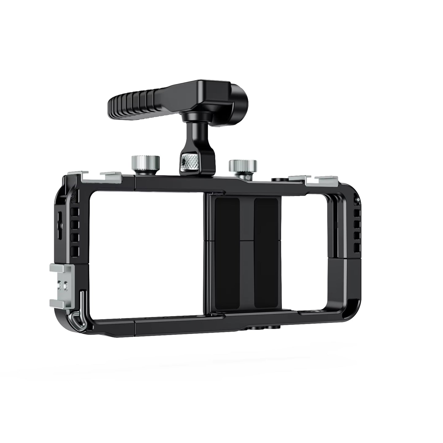 BFT-05A Phone Cage W/ 360° Bluetooth Handle & Filter Mount Lightweight Plastic Rig for Vlogging Iphone Android 17 17 Pro Max