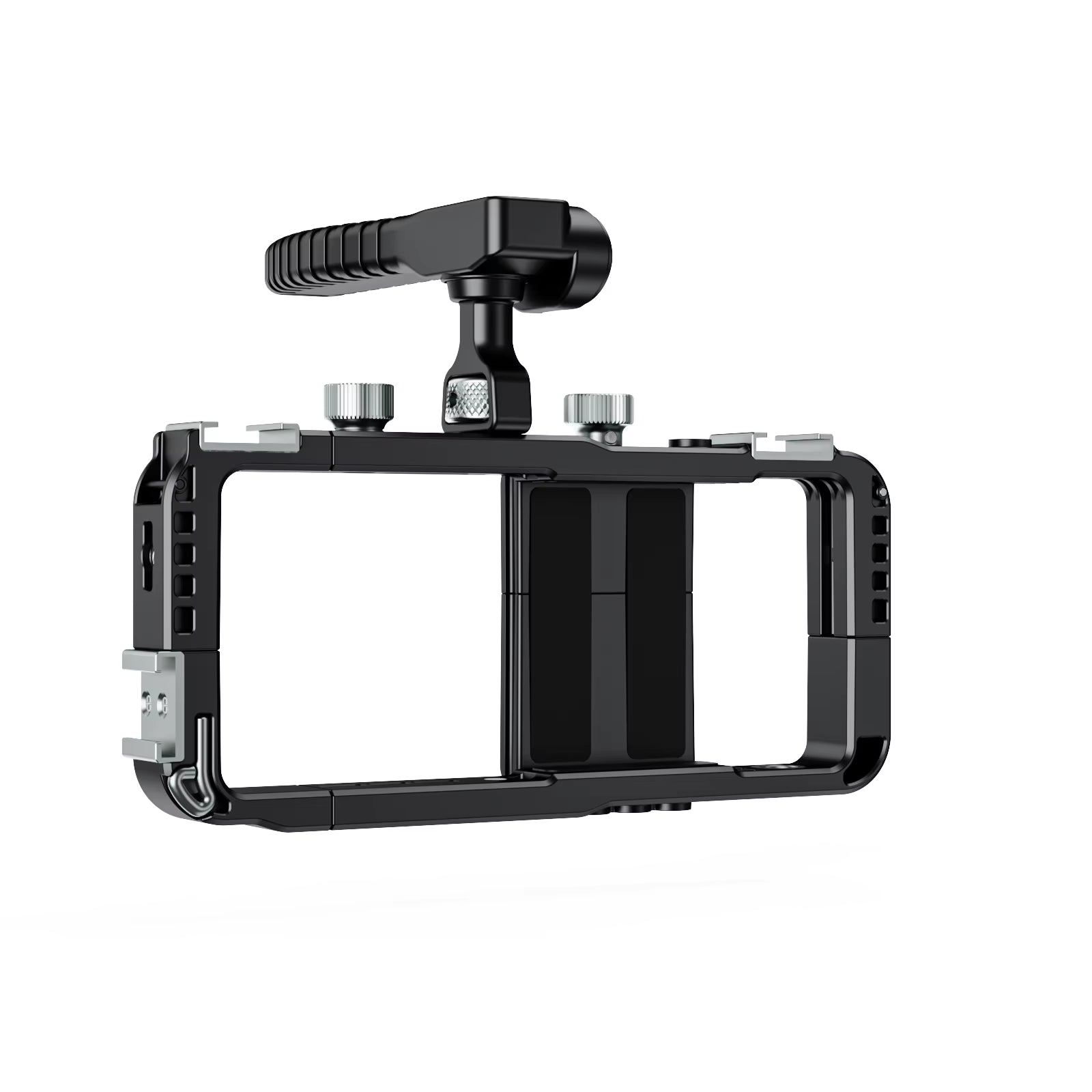 BFT-05A Phone Cage W/ 360° Bluetooth Handle & Filter Mount Lightweight Plastic Rig for Vlogging Iphone Android 17 17 Pro Max