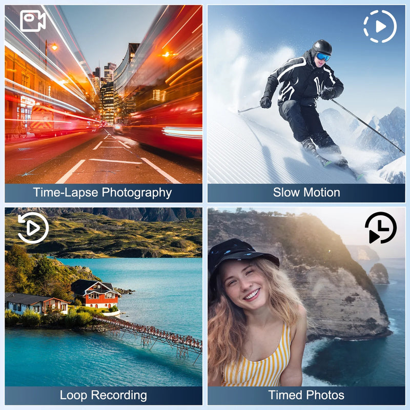 4K Video Camera Camcorder 3.0" IPS Vlogging Camera 48MP Digital Video Camera with 32GB SD Card