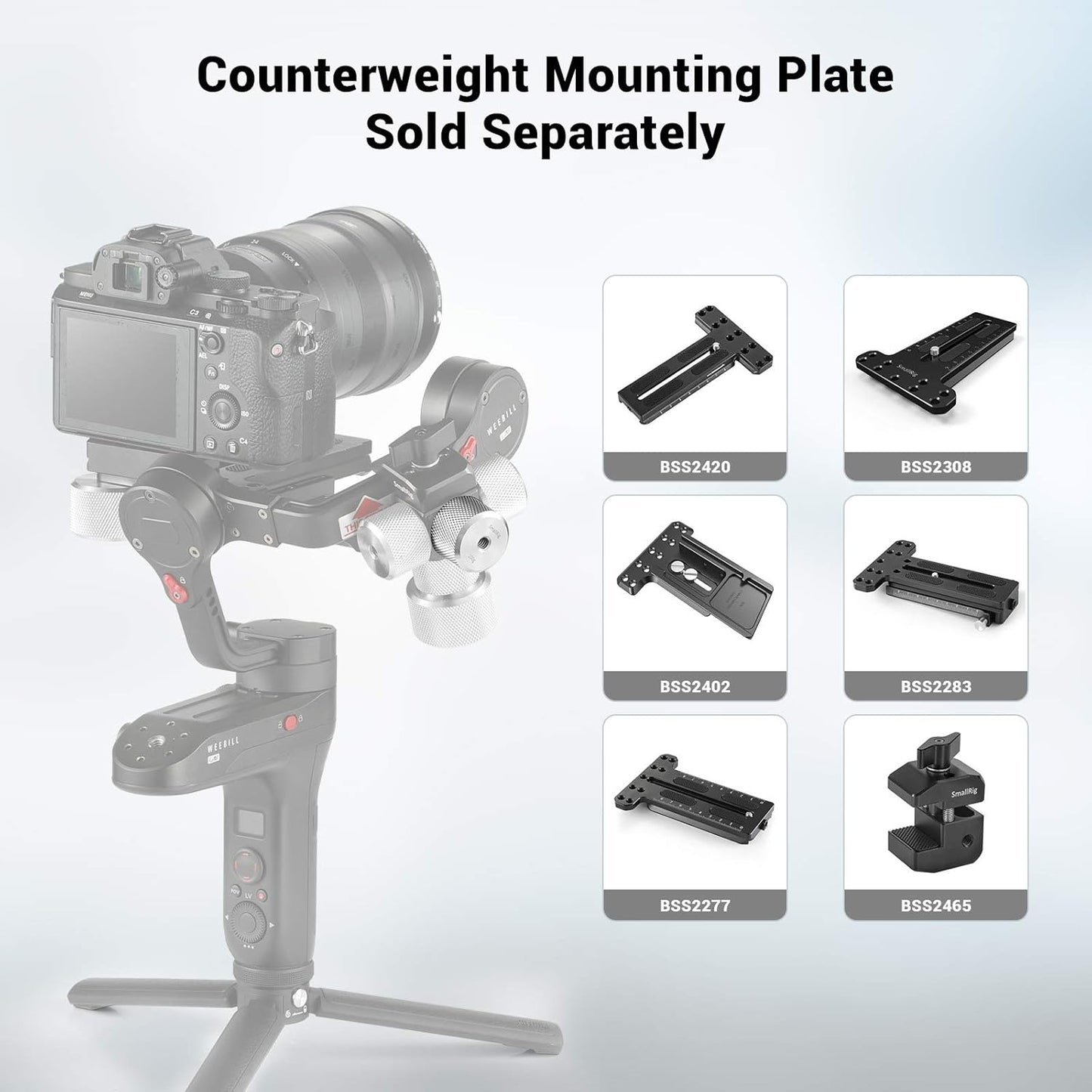 Removable Counterweight 100G for DJI Ronin S/Ronin RS 2 / Ronin-Sc/Ronin RSC 2 and Zhiyun Gimbal Stabilizers – AAW2284