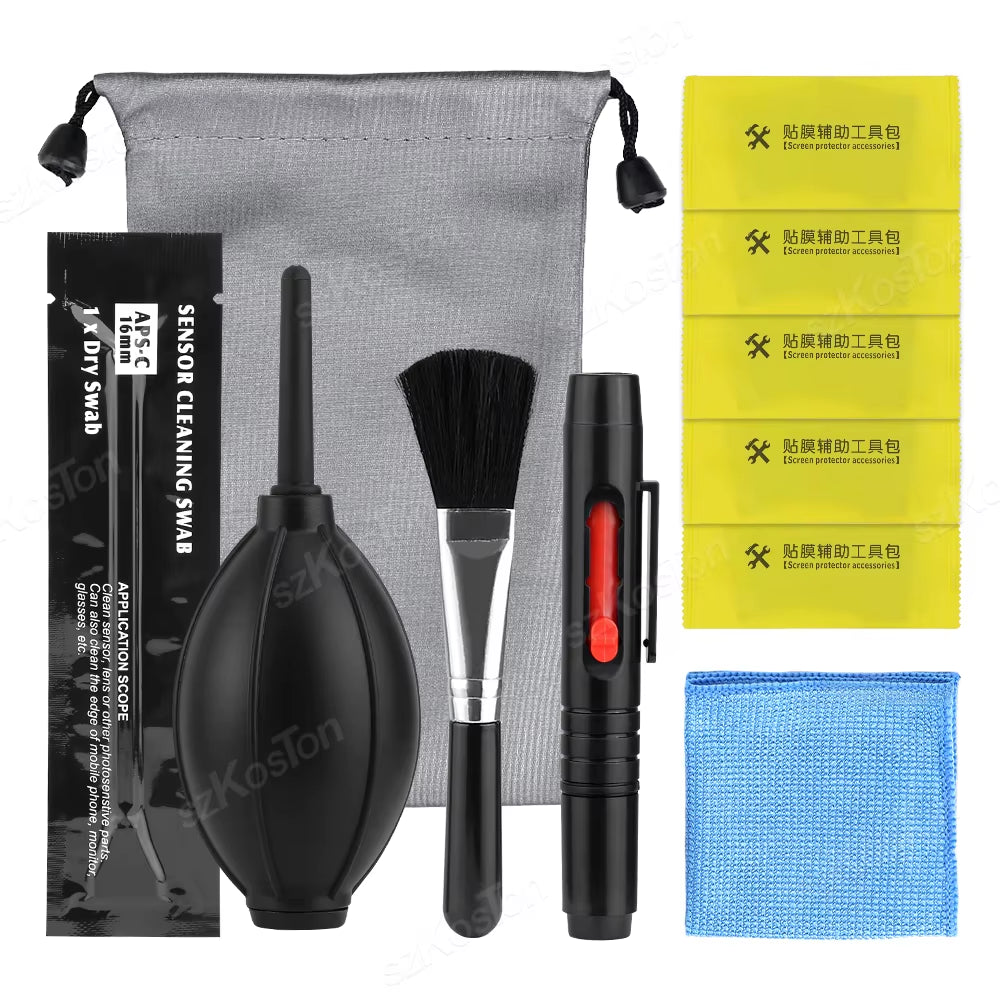 DSLR Lens Camera Cleaner Kit Digital Camera Sensor Cleaning Kit SLR DV Cameras Clean Set for Sony Fujifilm Nikon Canon