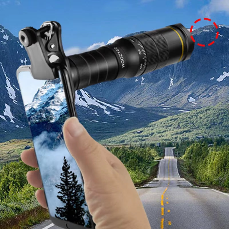32X Telescope for Phone Mobile Photography Lens Zoom for Cell Camera for Iphone Zoom Mobile Lens Microscope for Phone Lenses