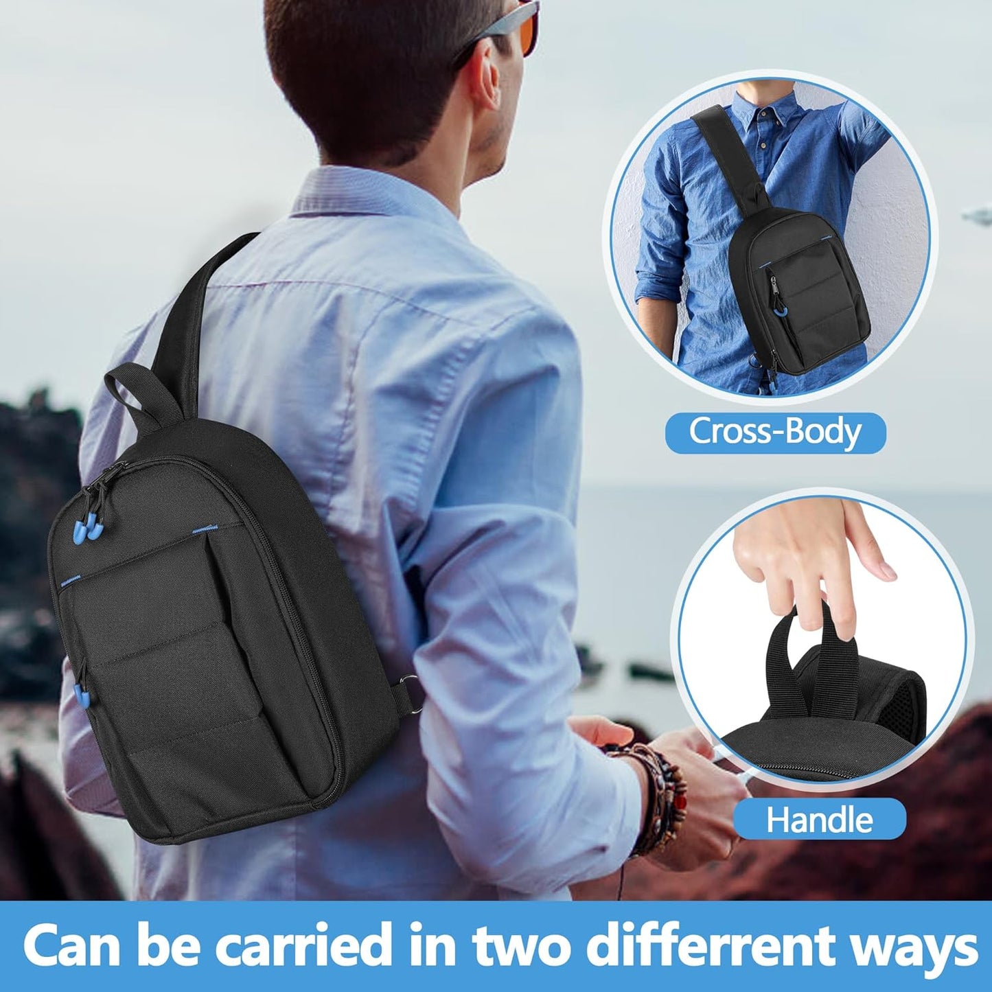 Carrying Case Compatible with DJI Neo Fly More Combo, Portable Drone Sling Bag F
