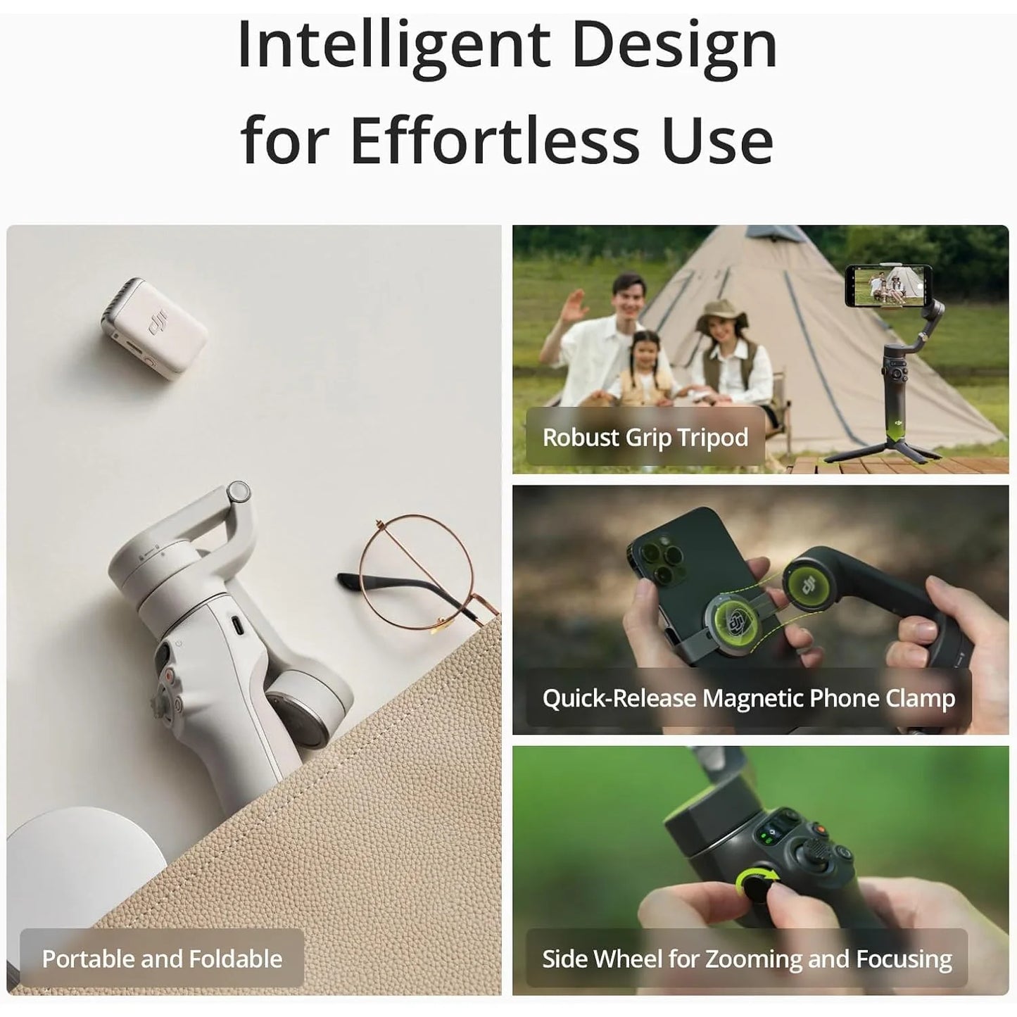Osmo Mobile 6 Gimbal Stabilizer for Iphone & Android, Object Tracking, Built-In Extension Rod
