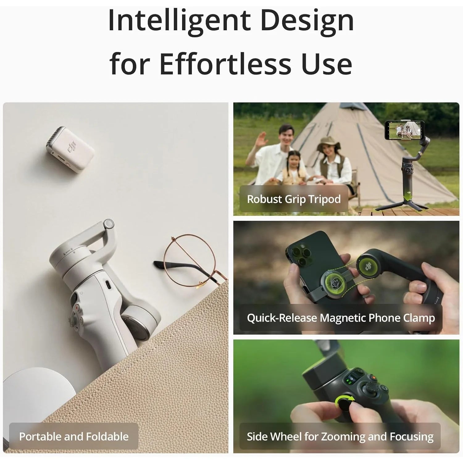 Osmo Mobile 6 Gimbal Stabilizer for Iphone & Android, Object Tracking, Built-In Extension Rod