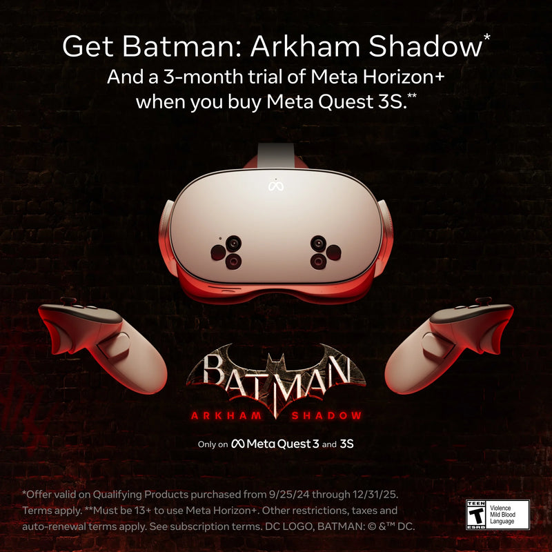 Quest 3S 128GB – Get Batman: Arkham Shadow and a 3-Month Trial of  Horizon+ Included – All-In-One Headset