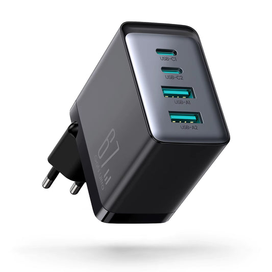 67W USB C Charger Block 4-Port Foldable Gan Wall Fast Charger Adapter for Iphone 1 Macbook Pro/Air Ipad Pro/Air Galaxy