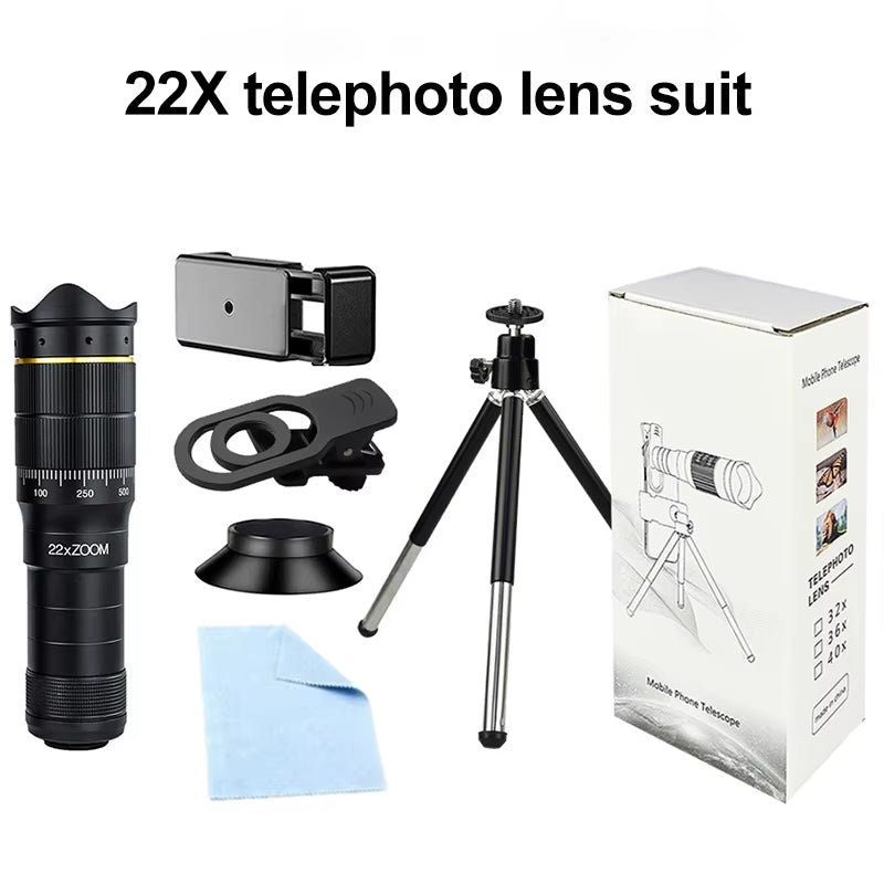 32X Telescope for Phone Mobile Photography Lens Zoom for Cell Camera for Iphone Zoom Mobile Lens Microscope for Phone Lenses