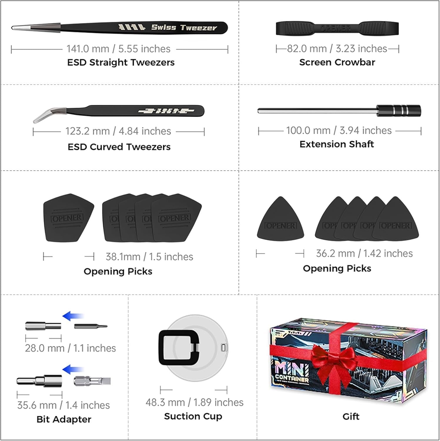 JAKEMY 180 in 1 Precision Screwdriver Set, Computer Screwdriver Kit,