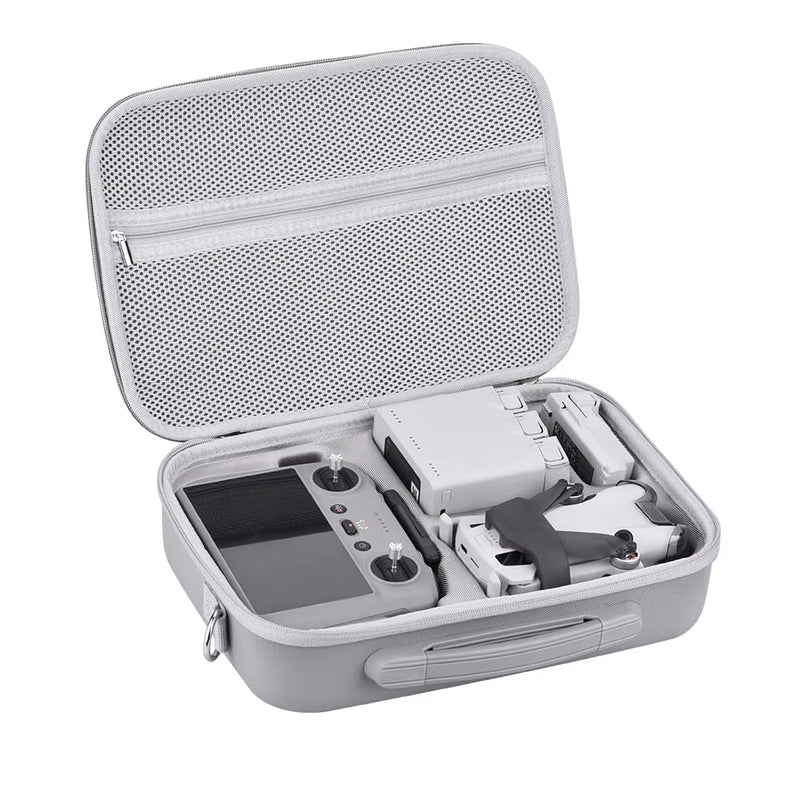 Mini 4 Pro RC 2 Case, Large Capacity Portable PU Leather Storage Bag for  Mini 4 Pro Fly More Combo Drone RC2 Controller Kit