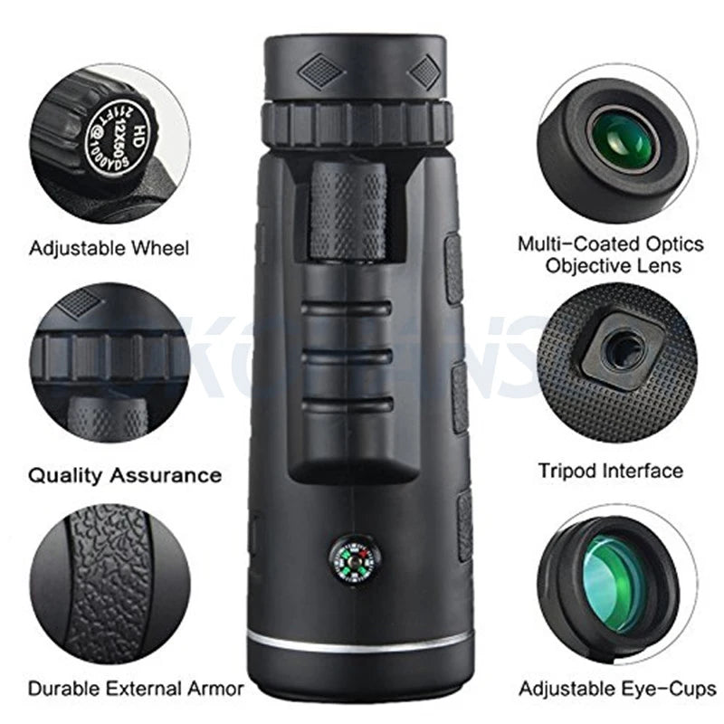 40X60 Zoom Telescope Phone Camera Lens Telefon Monocular Mobile Lenses for Iphone Samsung Redmi 7 Huawei Cellphone