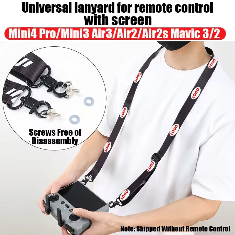 Lanyard for  RC & RC 2 & RC Pro Controller,  Mini 4 Pro Lanyard RC Neck Strap, Compatible with  Mini 3 Pro/Mavic 3/Air2