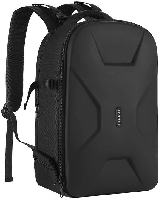 Camera Backpack, Dslr/Slr/Mirrorless Photography Camera Bag 15-16 Inch Waterproof Hardshell Case with Tripod Holder&Laptop Compartment Compatible with Canon/Nikon/Sony, Black