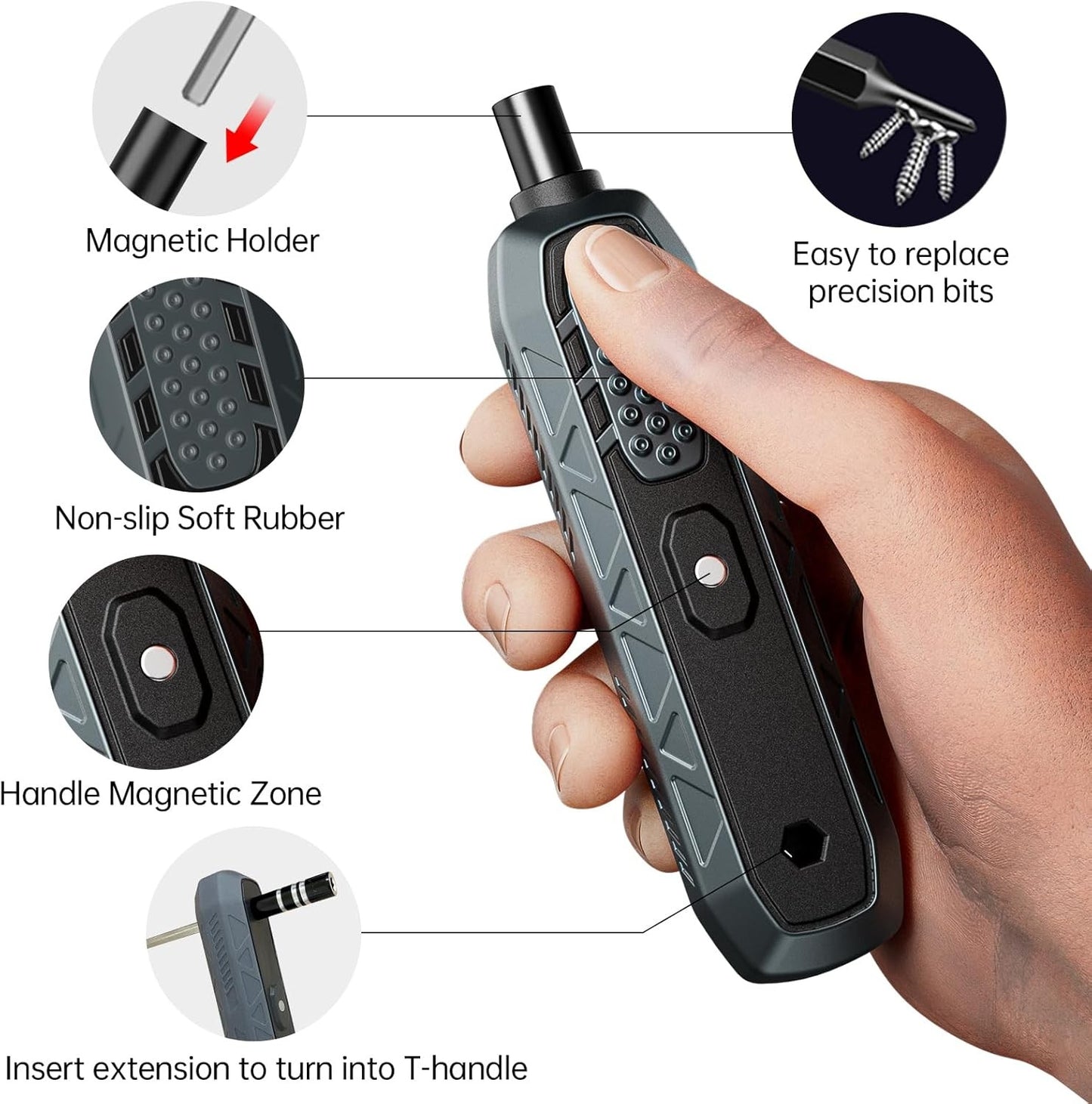 JAKEMY 180 in 1 Precision Screwdriver Set, Computer Screwdriver Kit,