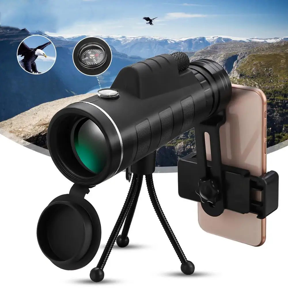 40X60 Zoom Telescope Phone Camera Lens Telefon Monocular Mobile Lenses for Iphone Samsung Redmi 7 Huawei Cellphone