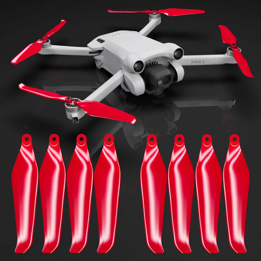 DJI Mini 3 Pro & Mini 4 Pro - Red, 4 Propellers in Set Drone Propellers